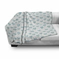 thumbnail image 2 of Turquoise Blue Soft Flannel Fleece Throw Blanket, Pattern of Diamond Motif with Geometric Elements, Cozy Plush for Indoor and Outdoor Use, 60" x 80", Turquoise Baby Blue, by Ambesonne, 2 of 5
