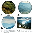 thumbnail image 3 of Designart "Multicolor Winter Cityscape I" Extra Large Landscapes Wall Art - Traditional Colorful Winter Landscape Living Room Canvas Art, 3 of 4