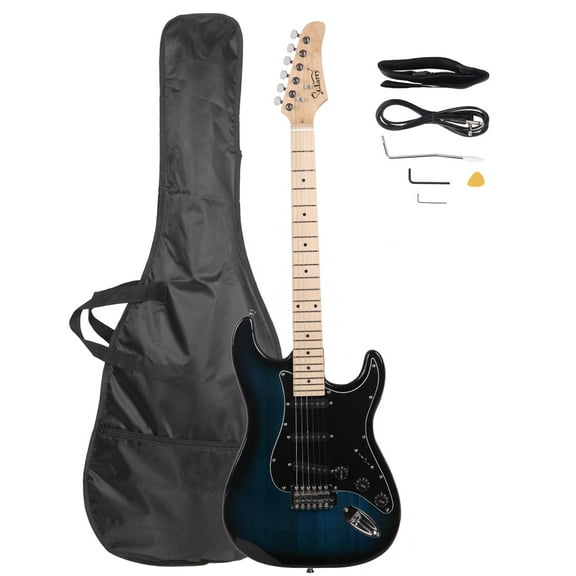 Stylish Guitar Kit with Black Pickguard Dark Blue
