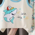 thumbnail image 3 of mgoYE Toddler Girl Fall Clothes 3 6 12 18 Months 2T 3T 4T 5T Fall Winter Outfits Boys Contrast Color Long Sleeve Sweatshirt + Pants Sets(Sky Blue,3-4 Years), 3 of 3