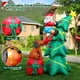thumbnail image 3 of Árbol de Navidad inflable FunFanso de 6 pies con Papá Noel y perro, 3 of 6