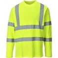 thumbnail image 2 of Portwest S278 Cotton Comfort Long Sleeve T-Shirt Orange, Medium, 2 of 2