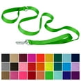 thumbnail image 2 of Country Brook Petz® 3/4 inch Deluxe Nylon Dog Leash, 6 Foot - Hot Lime Green, 2 of 6
