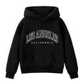 thumbnail image 3 of Kiijoy Toddler Girls Los Angeles Hoodie Letter Print Hooded Sweatshirt Hoody, Sizes 4-5, 3 of 3