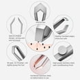 thumbnail image 2 of Ausomtek Flat Tip Hair Plucking, Fine Hair Removal Tweezers for Beauty, 2 of 7