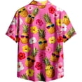 thumbnail image 4 of JAJAHO Boys Hawaiian Shirts Funny Pineapple Print Short Sleeve Button Down Collared Shirts For Kids 3-13Y Beach Vacation Trendy Tops, 4 of 4