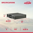 thumbnail image 3 of SKB 2U Roto Rack Étui Protecteur d'Engrenage en Polyéthylène, Empilable, Imperméable, Noir, 3 of 11