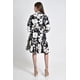 thumbnail image 3 of Vestido camisero con estampado floral Roman Fashion /Juvenil, 2659 (Negro flores) negro G, 3 of 5