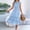 🔥 Blue, variant on Sentmoon Maxi Dress Summer Beach Sleeveless Crew Neck Plus Size Athletic Dress Spring Solid Color Regular Fit Summer Dress Active for Everyday Casual Wear S