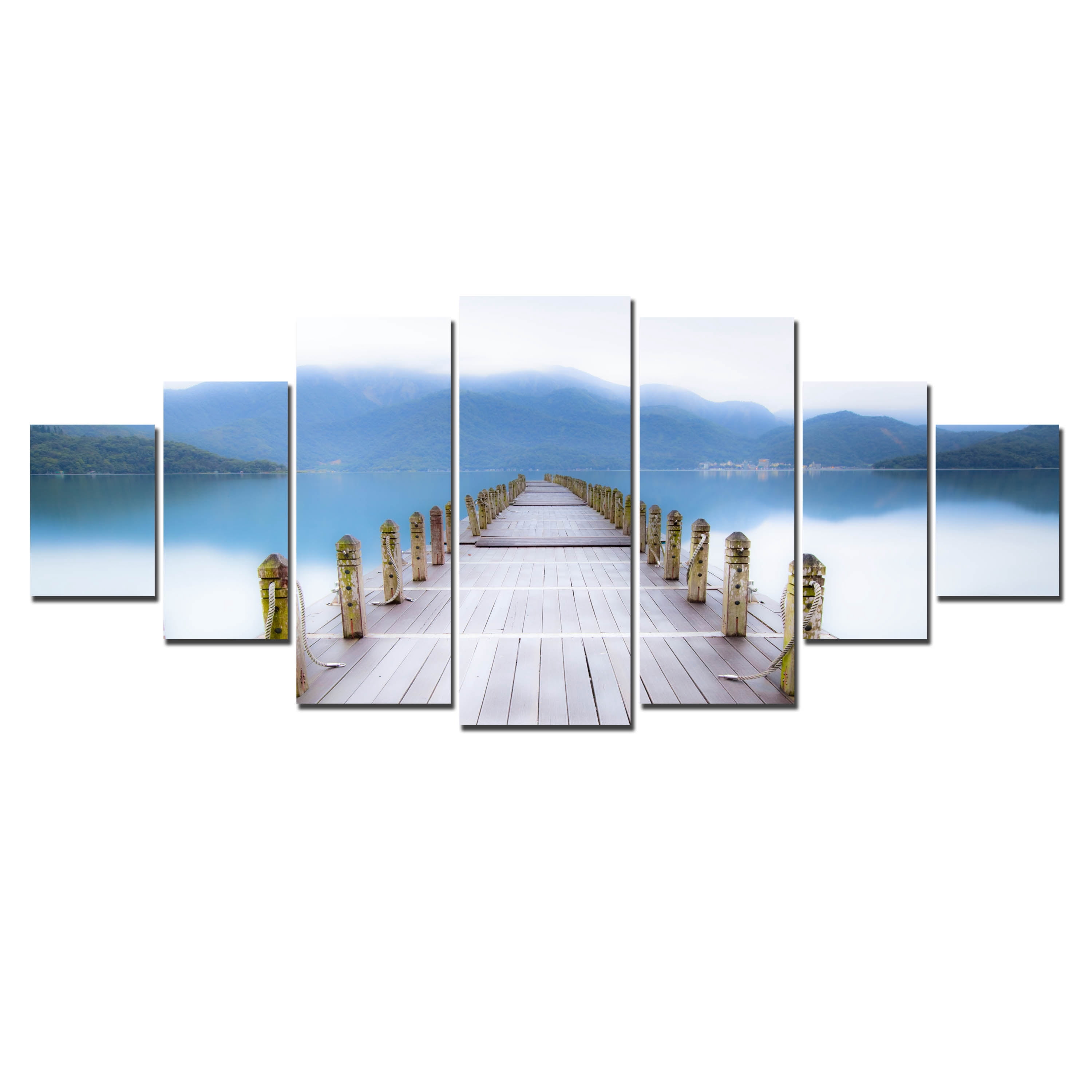 Startonight Huge Canvas Wall Art Beach Bridge, USA Large Home Decor
