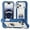 Blue, variant on Compatible with iPhone 17 Pro Max Case, with 360° Rotate Ring Stand, Military Grade Drop Protection Full Body Rugged Heavy Duty Case 3 in 1 Protective Cover, Blue
