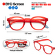 thumbnail image 4 of Lentes de Lectura con Filtro de Luz Azul B+D Blue Ban Rojo +0.00, 4 of 8