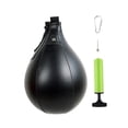 thumbnail image 2 of Saco de boxeo con bola de golpeo, bola de velocidad colgante para ejercicios, saco de golpeo para entrenamiento deportivo, , boxeo y fitness. negro, 2 of 8