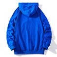 thumbnail image 3 of Odeerbi Sweatshirt for Men Fall Sweatshirts Casual Sports Solid Fitness Pullover With Hood And Large Pockets Blue, 3 of 6