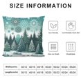 thumbnail image 5 of Leisuo Pine Tree Throw Pillow Cover Winter Snowy Falling Snowflakes Snow Trees Pillow Case Pillowcase for Bedroom, Living Room, Cushion Sofa, 5 of 5
