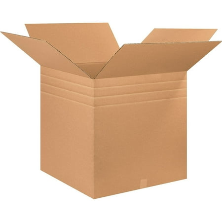 PARTNERS BRAND MD262626 Multi-Depth Corr Boxes,26"x26"x26",Kraft,PK10