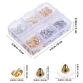 thumbnail image 3 of 170 Pcs Earring Backs Rubber Earring Backs Replacements Earring Backings Locking Clear Earring Backs, 3 of 8