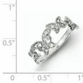 thumbnail image 2 of 925 Sterling Silver Butterfly Cubic Zirconia Ring, 2 of 2