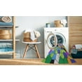thumbnail image 2 of Ahgly Company Machine Washable Indoor Square Transitional Purple Jam Purple Area Rugs, 4' Square, 2 of 7