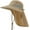 Khaki, variant on Wide Brim Sun Hat with Neck Flap for Women Men Hiking Fishing Gardening Hat Waterproof with UV Sun Protection