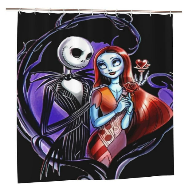 Jack Skellington Shower Curtain Halloween Theme The Nightmare Before