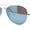 Silver - Blue Mirror, variant on All Gold Mirror Iconic Tear Drop Air Force Officer Generals Sunglasses