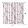 thumbnail image 5 of Princess Unicorn Pattern Shower Curtain 72"x72" ,Bathroom Decorative Shower Curtains Set with 12 Hooks,Modern Waterproof Washable Shower Curtain, 5 of 6