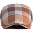 thumbnail image 3 of CoCopeaunts Beret Cap Retro Plaid Artist Painter Beret Hats for Men Women Vintage Ivy Newsboy Cap Cabbie Hat Men Berets, 3 of 8