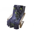 thumbnail image 4 of Pirate Ship Soft Flannel Fleece Throw Blanket, Ghost Ship on Fantasy Caribbean Ocean Adventure Island Haunted Vessel, Cozy Plush for Indoor and Outdoor Use, 60" x 80", Purple Lime Green, by Ambesonne, 4 of 6
