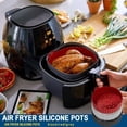 thumbnail image 3 of Support de Pot en Silicone Plateau de Cuisson Four Friteuse à Air Chaud Tapis de Friteuse à Air Qualité Alimentaire Réutilisable, 3 of 6