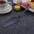 thumbnail image 5 of Ksopiavobs 6-Piece Black Serving Flatware Silverware Set,Stainless Steel Serving Utensil Set,Include Cake Server, Slotted Serving Spoon, Serving Spoon, Cold Meat Fork, Butter Knife, Soup Ladle, 5 of 7