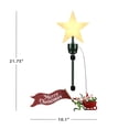 thumbnail image 6 of Mr. Christmas Animated Plastic Tree Topper - Elves in Red Sleigh, 1 Count, 21.75 in, 6 of 6