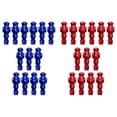 thumbnail image 1 of LOVIVER 26Pcs Table Soccer Men Player Football Player Birthday Indoor Table Game Toy Red Blue, 1 of 8