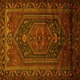 thumbnail image 1 of Ahgly Company Indoor Square Persian Yellow Traditional Area Rugs, 6' Square, 1 of 4