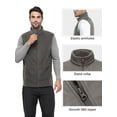 thumbnail image 4 of Off Road Ventures Mens Fleece Vest Lightweight Outerwear Zip Up Golf Running Sleeveless Vest With Pockets for Hiking Travel, 4 of 8