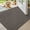 Grey-brown Linen, variant on Thin Door Mat Indoor Entrance Non Slip Rubber Backed, 24"x36" Indoor Door Mats for Entryway, Dirt Trapper Doormat, Washable Front Door Rugs, Ebony Black