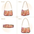 thumbnail image 7 of FORMRS Womens Shoulder Bag with Chain Strap Clutch Purse Cute Tote Handbag, Abstract Pink Flowers, 7 of 7