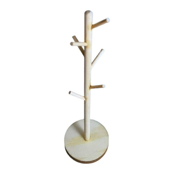 Perchero en Miniatura para 1:6, Modelo de Escena DIY, Accesorios de Decoración para en Miniatura para Decoración para Color de la madera Hugo Perchero de casa de muñecas