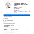 thumbnail image 2 of Front Brake Pad and Rotor Kit - Compatible with 2006 - 2010 Ford Explorer 2007 2008 2009, 2 of 2