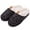 1007-Blackwhite, variant on Winter Cozy Warm Memory Foam Slippers for Women Slide-on Plush Indoor and Outdoor House Clog Slippers Black,on Clearance