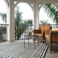 thumbnail image 3 of Safavieh Courtyard Ariana Geometric Indoor/Outdoor Area Rug, Navy/Beige, 6'7" x 9'6", 3 of 9