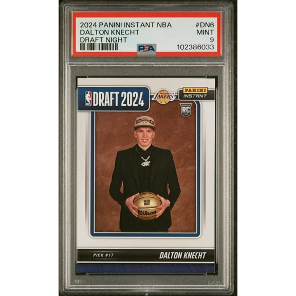 Graded 2024 Panini Instant NBA Dalton Knecht #DN6 Draft Night Rookie RC Basketball Card PSA 9 Mint