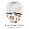 thumbnail image 4 of Shower Caps,Classic Halloween Pumpkins Pattern Waterproof Shower Cap for Women 4 Pieces,Double Reusable Hair Cover for Shower PEVA Elastic Stretch Hem, 4 of 7