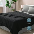 thumbnail image 6 of Bare Home 10 lbs Weighted Blanket for Kids - 40" x 60" - 210tc Twill Cotton, Black, 6 of 10