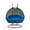 Blue, variant on LeisureMod 2-Person Hanging Wicker Egg Chair with Stand, Indoor/Outdoor Patio Swing Hammock Lounge with UV-Resistant Beige Cushions, Blue