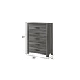 thumbnail image 4 of JERFIT 5-Piece Full Bedroom Set in Gray, Modern Wood Bed Frame with Dresser, Chest, Nightstand & Mirror, 4 of 10