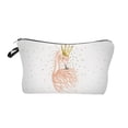 thumbnail image 4 of KAKOWELY 1Ud Bolsa De Maquillaje Con Cierre Estampada Flamenco Para Almacenamiento De Cosméticos Y Accesorios Múltiples, 4 of 8