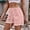 201#Pink, variant on Dwaogom Women's Elastic Waist Printing Drawstring Shorts Womens Leggings Denim Shorts