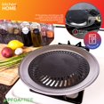 thumbnail image 3 of Parrilla sin humo para cocina, estufa doméstica, barbacoa coreana, acero inoxidable, 3 of 7