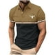 thumbnail image 2 of Blusa y camisa de manga corta con cuello vuelto para hombre, blusa de manga larga con solapa y botones estampados, blusa de poliéster para hombre, 2 of 5